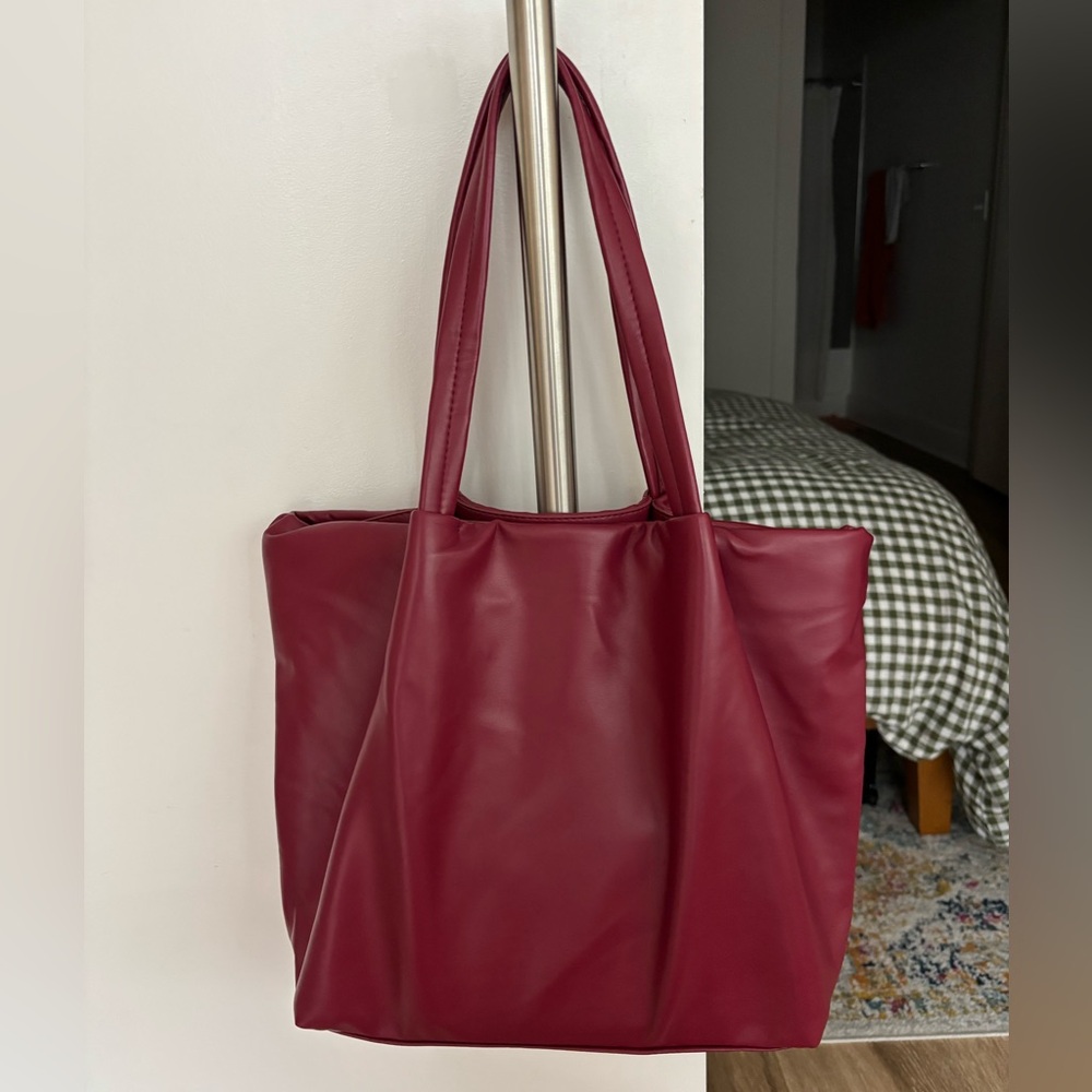 Neiman Marcus Deep Red Tote Bag